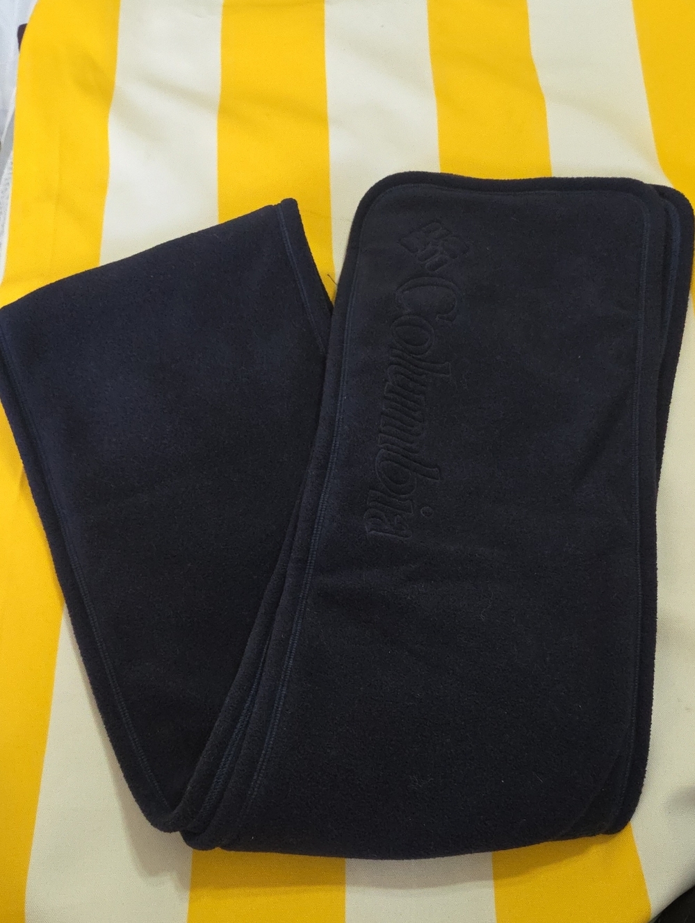 Columbia Black Polar Fleece Neck Warmer Scarf